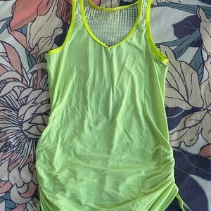 Lululemon athletica yellow cinched tank in a size 8.